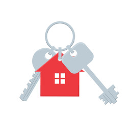 house keys isolated on white background