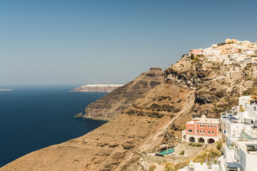 Obraz premium Santorini Fira, Greece - landscape
