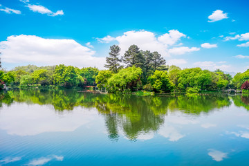 The Beautiful Landscape of West Lake in Hangzhou..