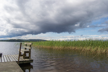 Landscape of the nature in kuopio Finland