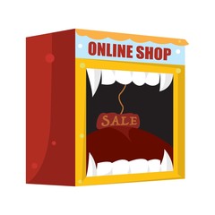 Monster online shop illustration