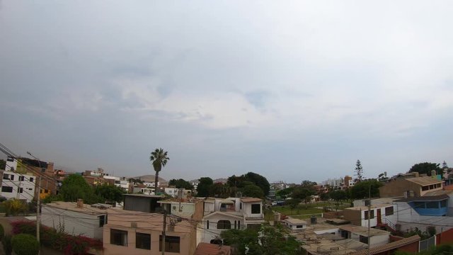 nightfall Time Lapse urbanization of day matellini chorrillos lima peru