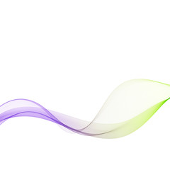 Vector abstract background, blue and green waved lines for brochure, website, flyer design. Transparent smooth wave.
