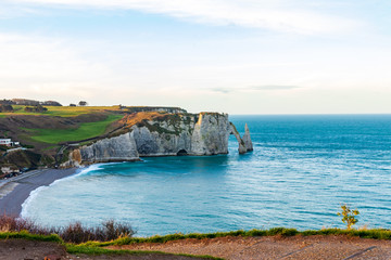 Fototapeta premium Etretat Normandie/Frankreich Alabaster Küste/Winter 2018