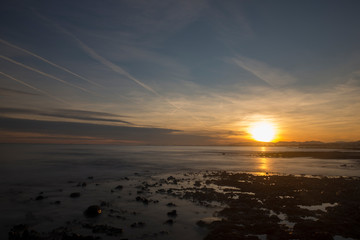 Obraz premium The sunset from oropesa del mar in Castellon