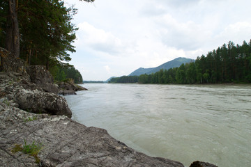 Река среди гор и лесов © seregg