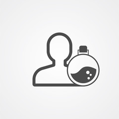 Scientist vector icon sign symbol