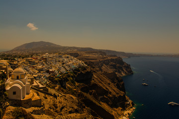 Santorini Fira, Greece - landscape
