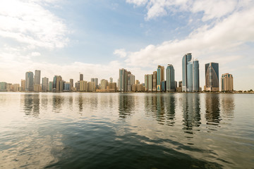 Fototapeta na wymiar Khalid Lake in Sharjah