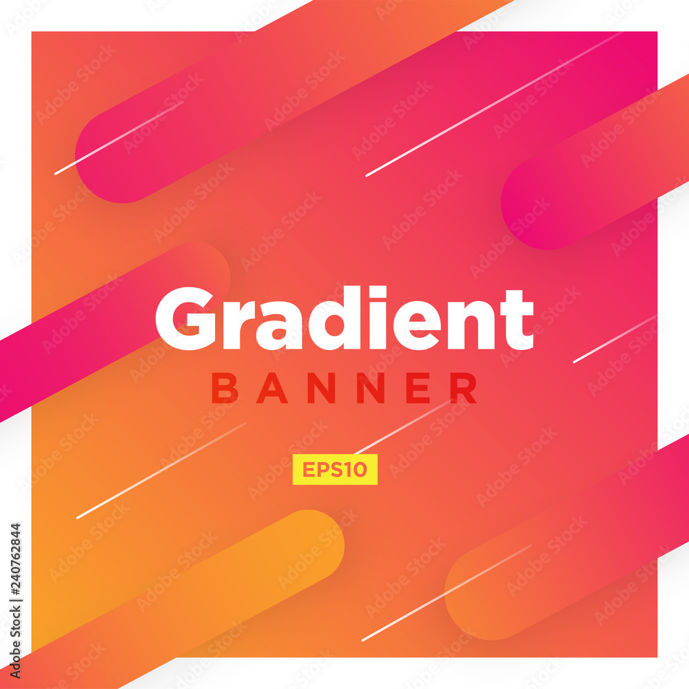 Poster abstract minimal geometric vector multicolored background with shadow and lines. dynamic shapes comp