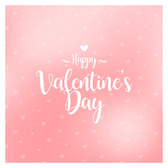 Naklejka na ściany i meble happy valentines day greeting card vector illustration