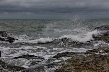 Caspian Sea, Caspian coast in the village of Zagulba
