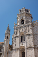 Fototapeta na wymiar Church of Santa Maria in the Jerónimos Monastery in Belém, Portugal