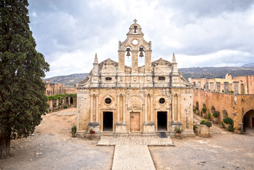Fototapeta na wymiar Arkadi Monastery, Crete, Greece