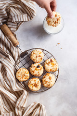 Milk and Raisin Cookies - Vertical Image
