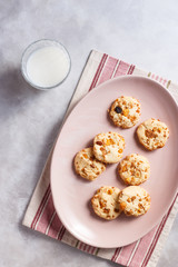 Milk and Raisin Cookies - Vertical Image