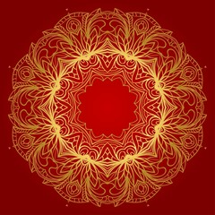 Vintage cards with Floral frame pattern. Vector template. The front and rear side