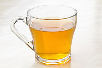 glass cup of green tea