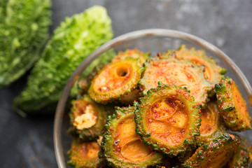 Karela Achar / Bitter Gourd Pickle, popular Indian recipe
