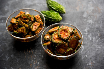 Karela Achar / Bitter Gourd Pickle, popular Indian recipe