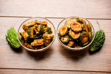 Karela Achar / Bitter Gourd Pickle, popular Indian recipe