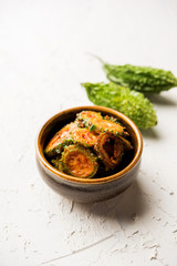 Karela Achar / Bitter Gourd Pickle, popular Indian recipe