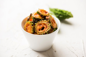 Karela Achar / Bitter Gourd Pickle, popular Indian recipe