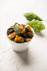 Karela Achar / Bitter Gourd Pickle, popular Indian recipe