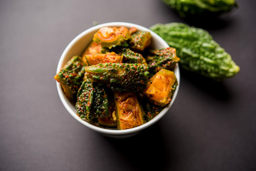 Karela Achar / Bitter Gourd Pickle, popular Indian recipe