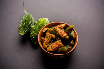 Karela Achar / Bitter Gourd Pickle, popular Indian recipe