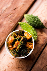 Karela Achar / Bitter Gourd Pickle, popular Indian recipe