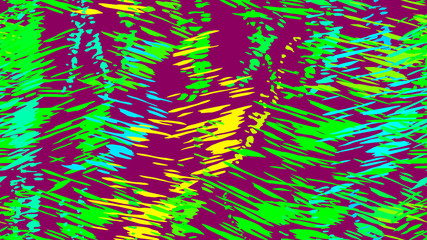 Abstract pattern of chaotic color strokes, dots, scratches. The idea of bright packaging design, tiles, textiles, backgrounds, wallpapers, covers. Brush strokes, strokes, streaks of paint.