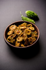 Karela Chips or Bitter Gourd Fry is a healthy snack recipe