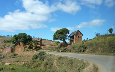 Fototapeta na wymiar Village malgache