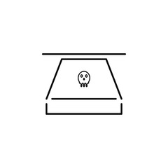 Hacker, danger icon on white background. Can be used for web, logo, mobile app, UI UX