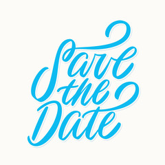 Fototapeta premium Save the date. Vector lettering.