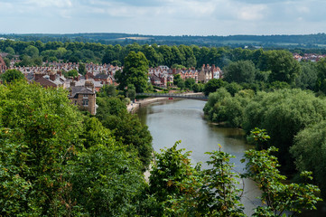 Obraz premium View of Shrewsbury in Shropshire England