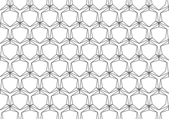 Vector minimal geometric seamless pattern. Vector Illustration.
