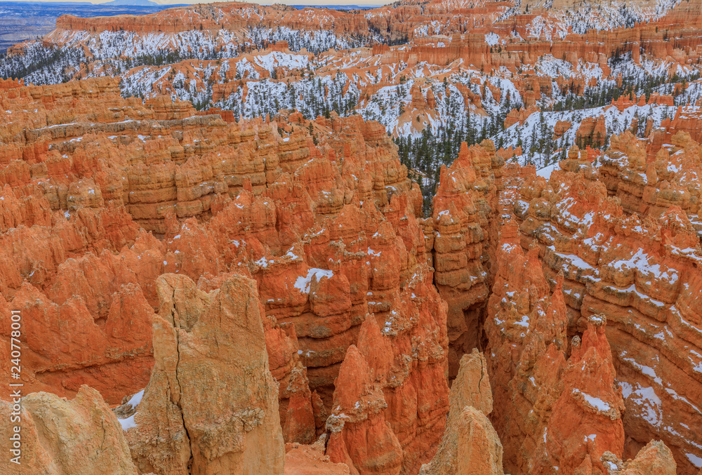 Poster Scenic Bryce Canyon Utah Landscape in Winter