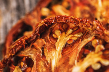 tomato closeup on wood