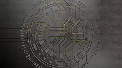 Abstraktes Technologiedesign