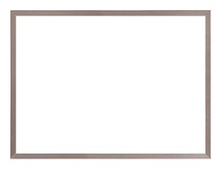 Obraz premium Silver frame for paintings, mirrors or photo isolated on white background 