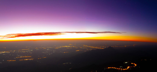 Fototapeta premium Landscape mountain morning sunrise beautiful scenery 