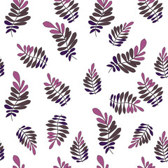 Texture with flowers and plants. Floral ornament. Original flowers pattern.