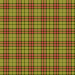 Green Red Tartan Plaid Scottish Pattern. Traditional checkered British fabric simple pattern. Scotch Tartan Seamless classic texture Background. Trendy geometric texture check tile Vector Illustration