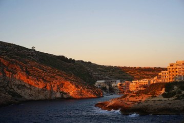 Sunset in Gozo island,Malta