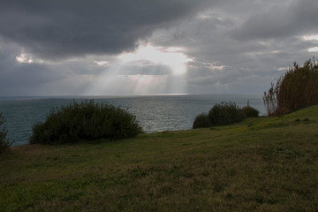  sun breaking through the clouds