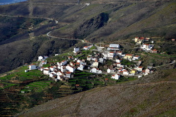 Fototapeta na wymiar Sobral Magro is a traditional shale village in the mountains, remote village in Central Portugal