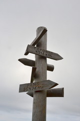 Mountain landscape with hiking trail Village of Agua, Sao Miguel Island, Azores