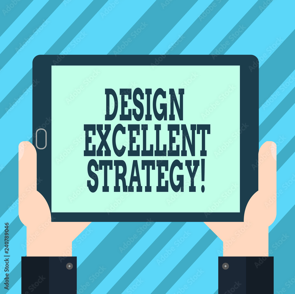 Poster text sign showing design excellent management. conceptual photo enable innovation and create effecti